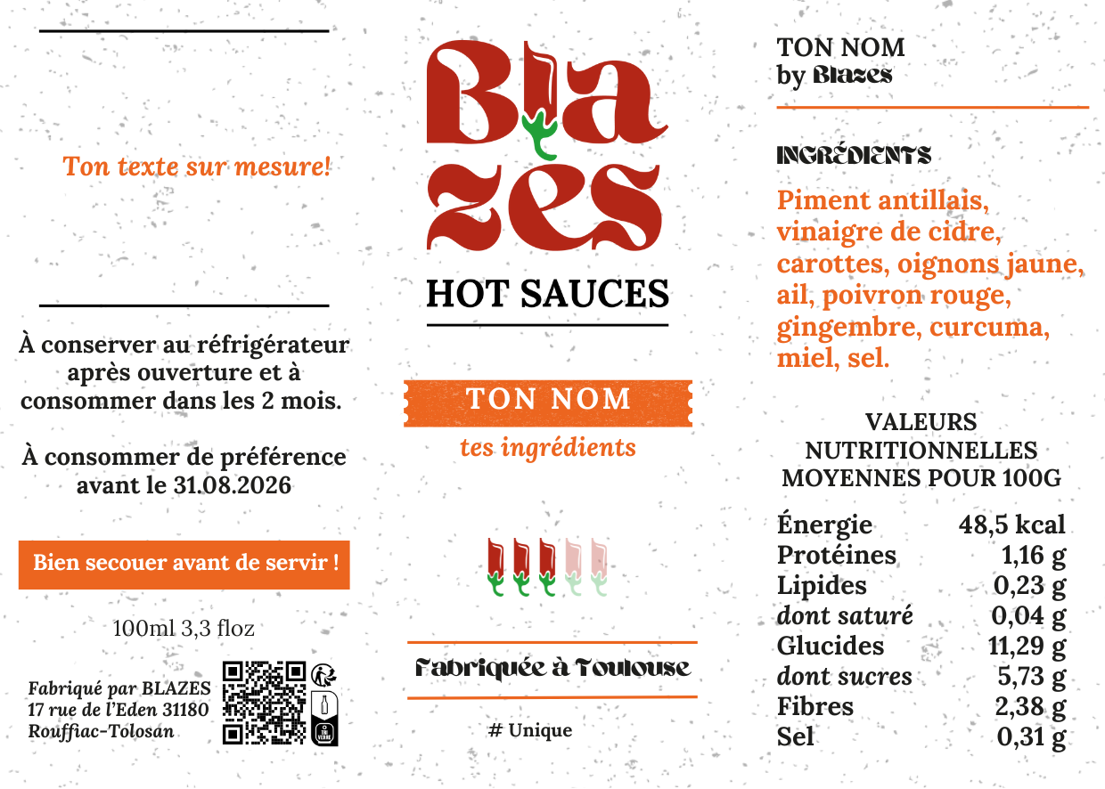 Customize your sauce!