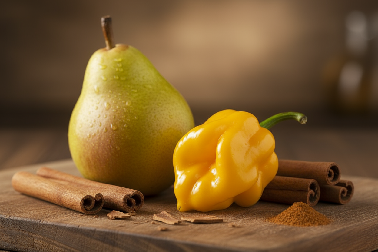piment habanero jaune poire cannelle 